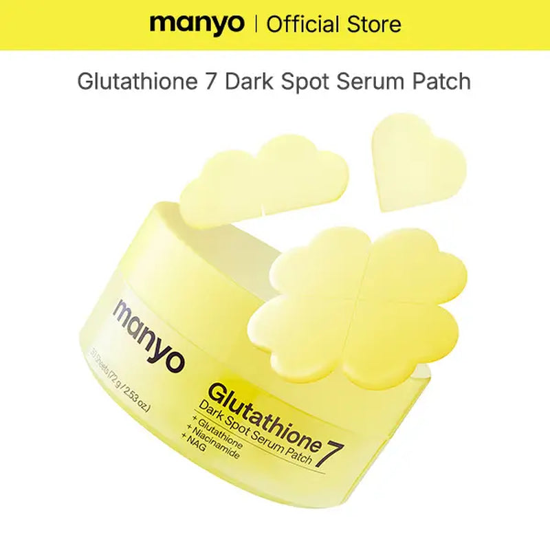 [Manyo] Glutathione 7 Dark Spot Serum Patch — Brightening Hydrogel Spot Patch for Face, Dark Spot Care, Hyperpigmentation & Tone Correction, Korean Skin Care(1 Pack / 2 Pack /3 Pack Available)