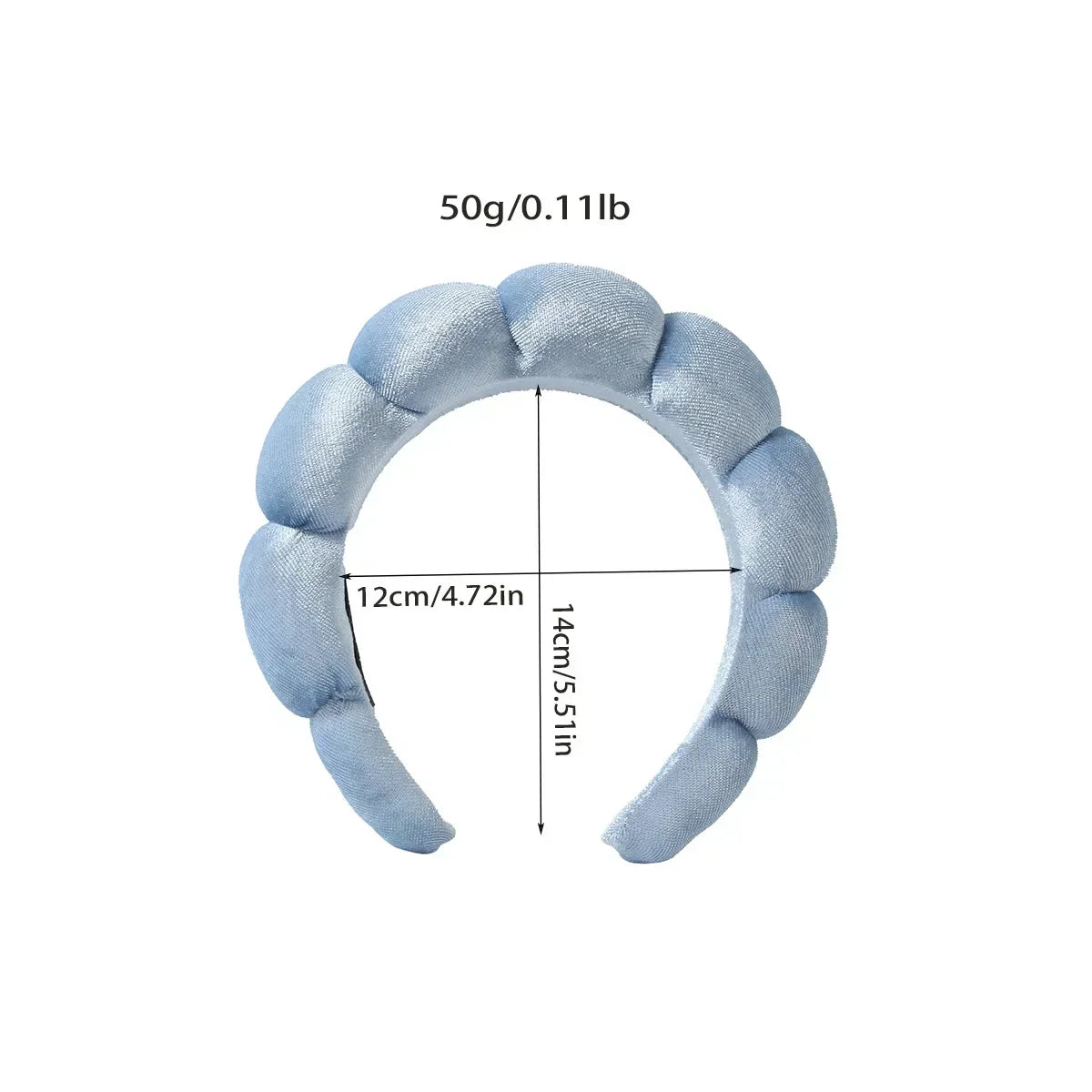 Vintage Velvet Cloud Hair Hoop for Women Girls Sponge Headband Wash Face Wristband Set Spa Bathroom Accessories