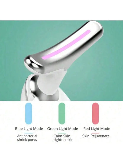 At Home Facial Lifting Tool 5-In-1 EMS Microcurrent LED Light Vibration Massager for Tightening Skin and Anti-Aging Care