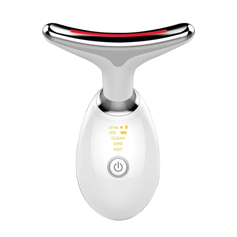 At Home Facial Lifting Tool 5-In-1 EMS Microcurrent LED Light Vibration Massager for Tightening Skin and Anti-Aging Care
