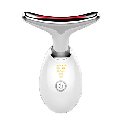 At Home Facial Lifting Tool 5-In-1 EMS Microcurrent LED Light Vibration Massager for Tightening Skin and Anti-Aging Care