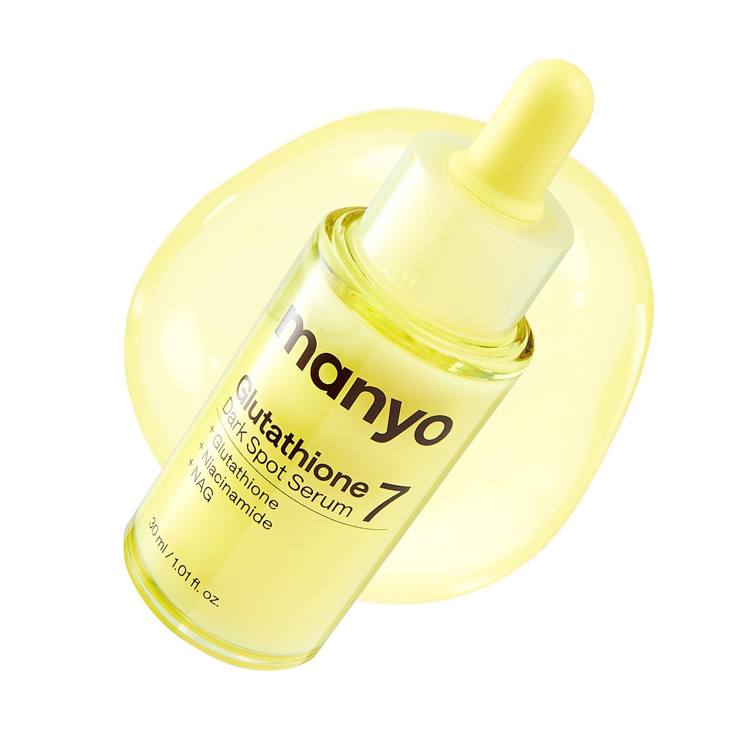 MANYO Glutathione 7 Dark Spot Serum, Niacinamide Serum for Uneven Skin Tone, Dark Spot Remover for Face & Radiance Booster, Korean Skincare, 1.01 Fl.Oz (30Ml)