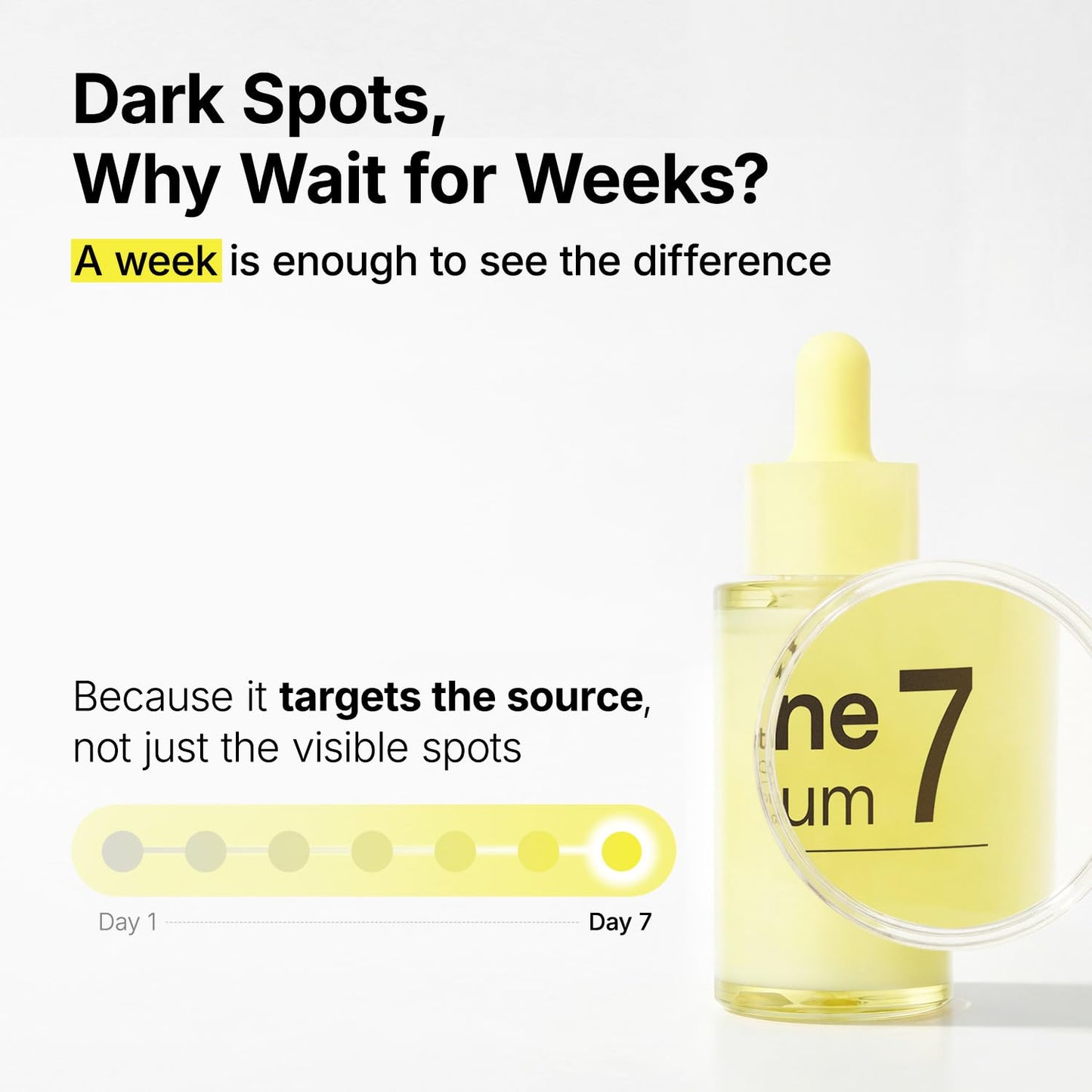 MANYO Glutathione 7 Dark Spot Serum, Niacinamide Serum for Uneven Skin Tone, Dark Spot Remover for Face & Radiance Booster, Korean Skincare, 1.01 Fl.Oz (30Ml)