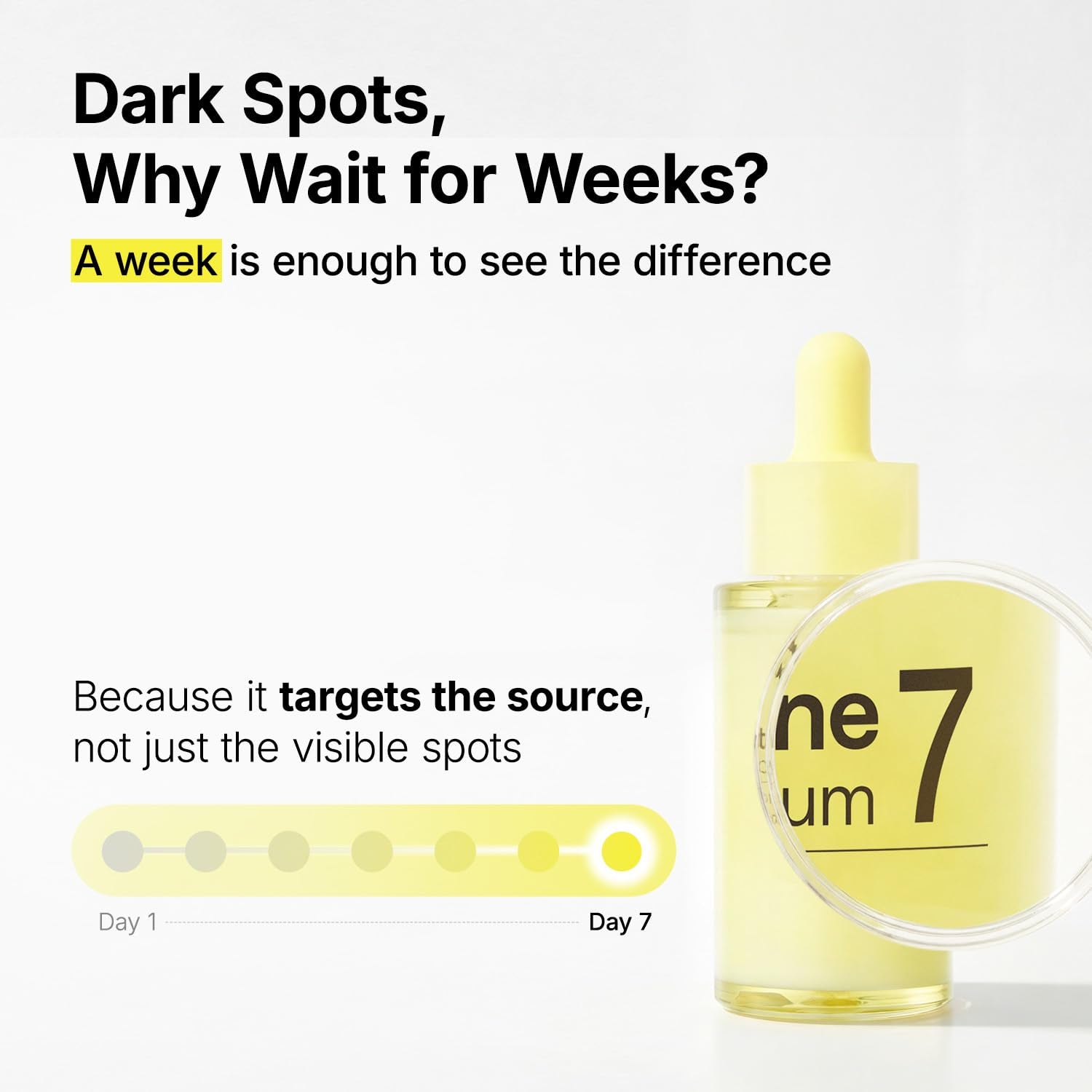 MANYO Glutathione 7 Dark Spot Serum, Niacinamide Serum for Uneven Skin Tone, Dark Spot Remover for Face & Radiance Booster, Korean Skincare, 1.01 Fl.Oz (30Ml)