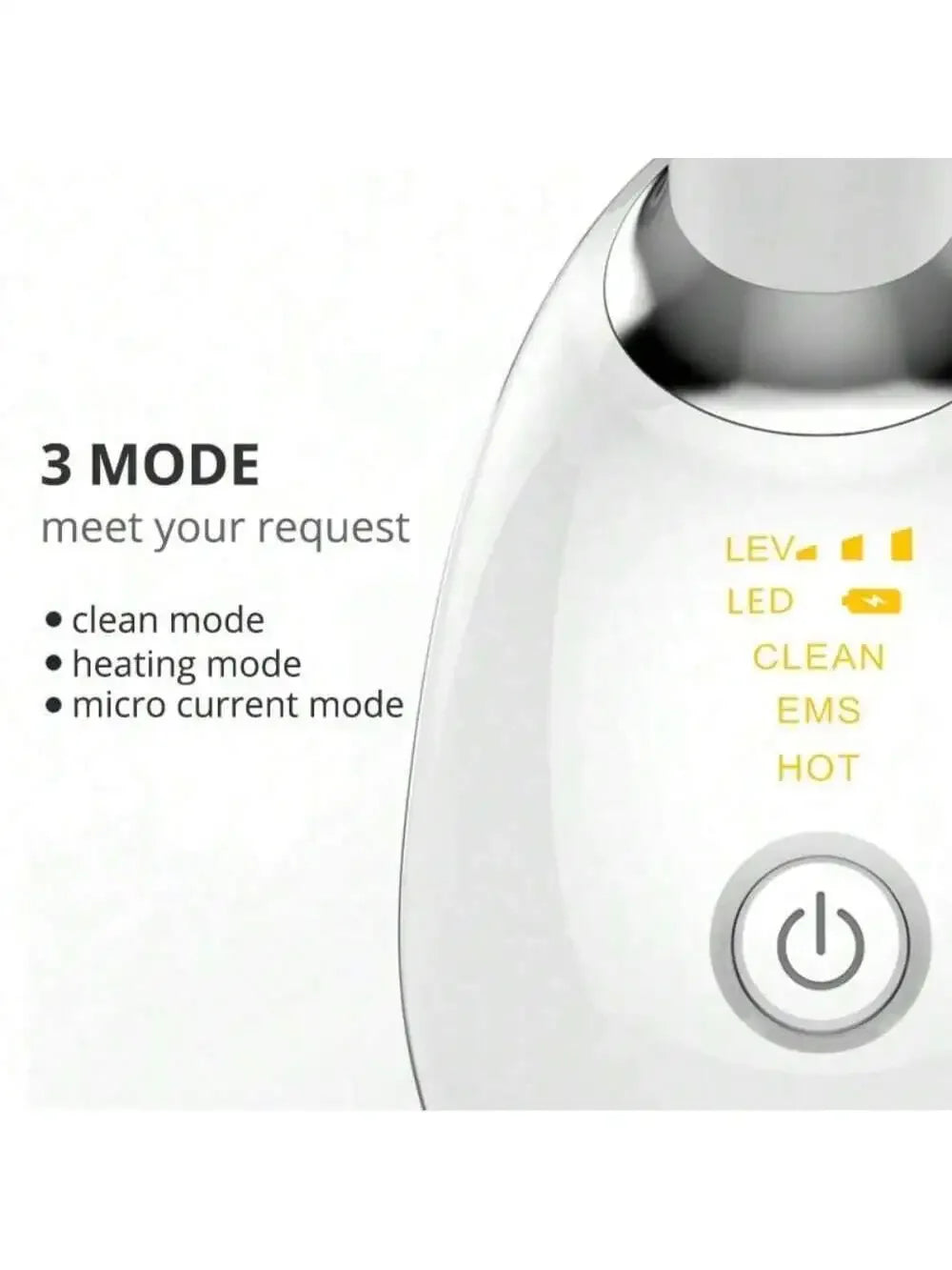 At Home Facial Lifting Tool 5-In-1 EMS Microcurrent LED Light Vibration Massager for Tightening Skin and Anti-Aging Care